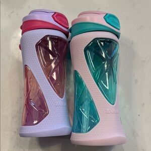 Zulu Torque 16 oz Tritan plastic kids water bottles with silicone sleeves